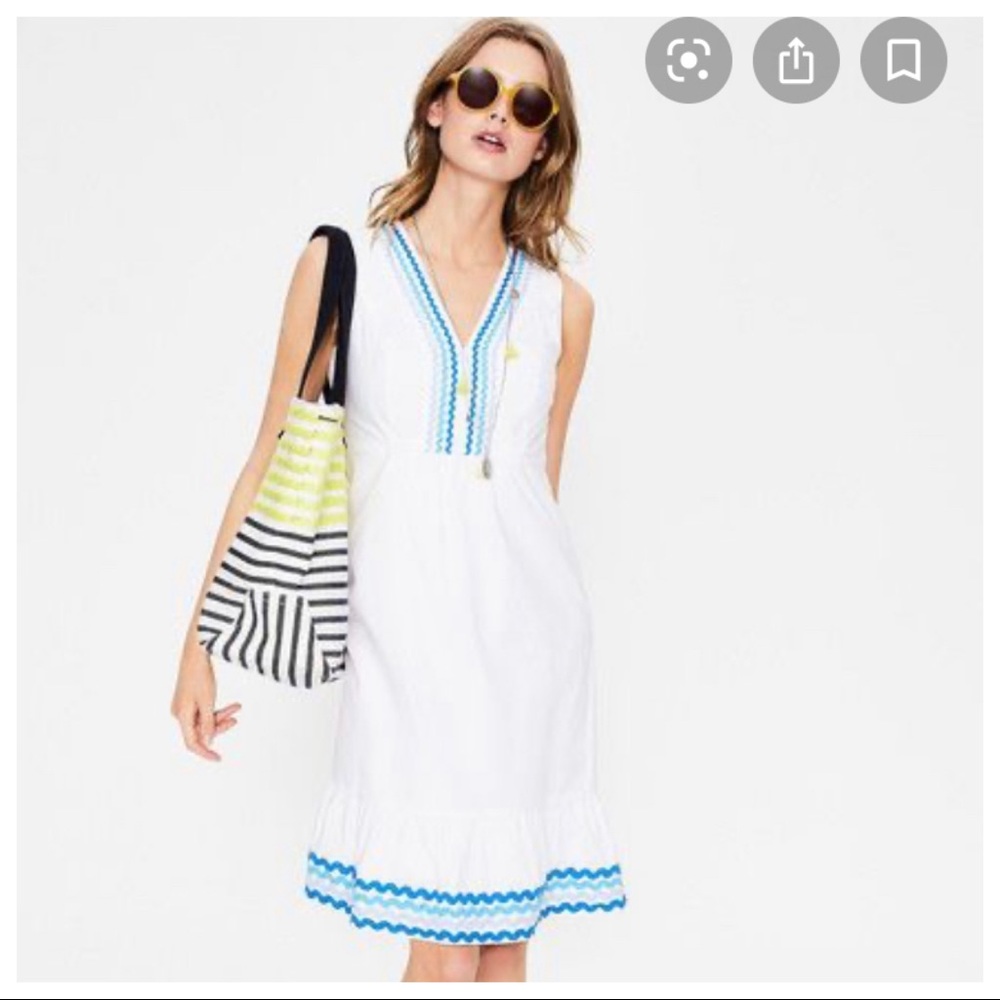 Boden Easy RickRack dress